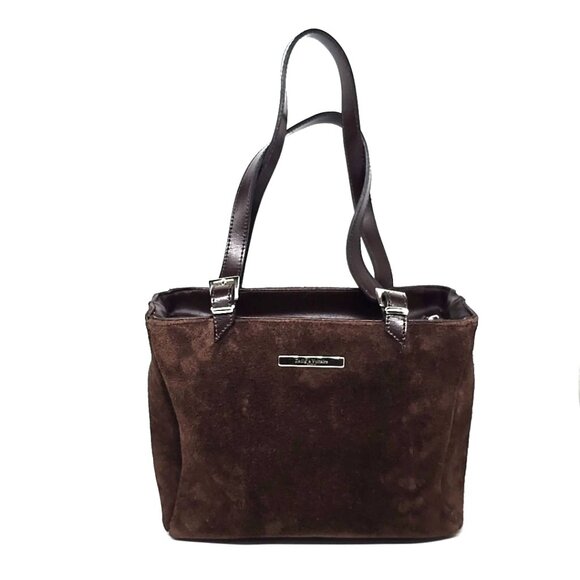 ZADIG & VOLTAIRE Brown Split Leather Shoulder Bag Purse - Picture 1 of 12